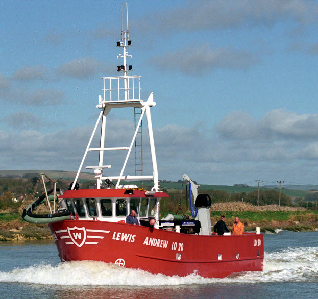 14m Cockle Mussel Boat Lewis Andrew Forward Quarter